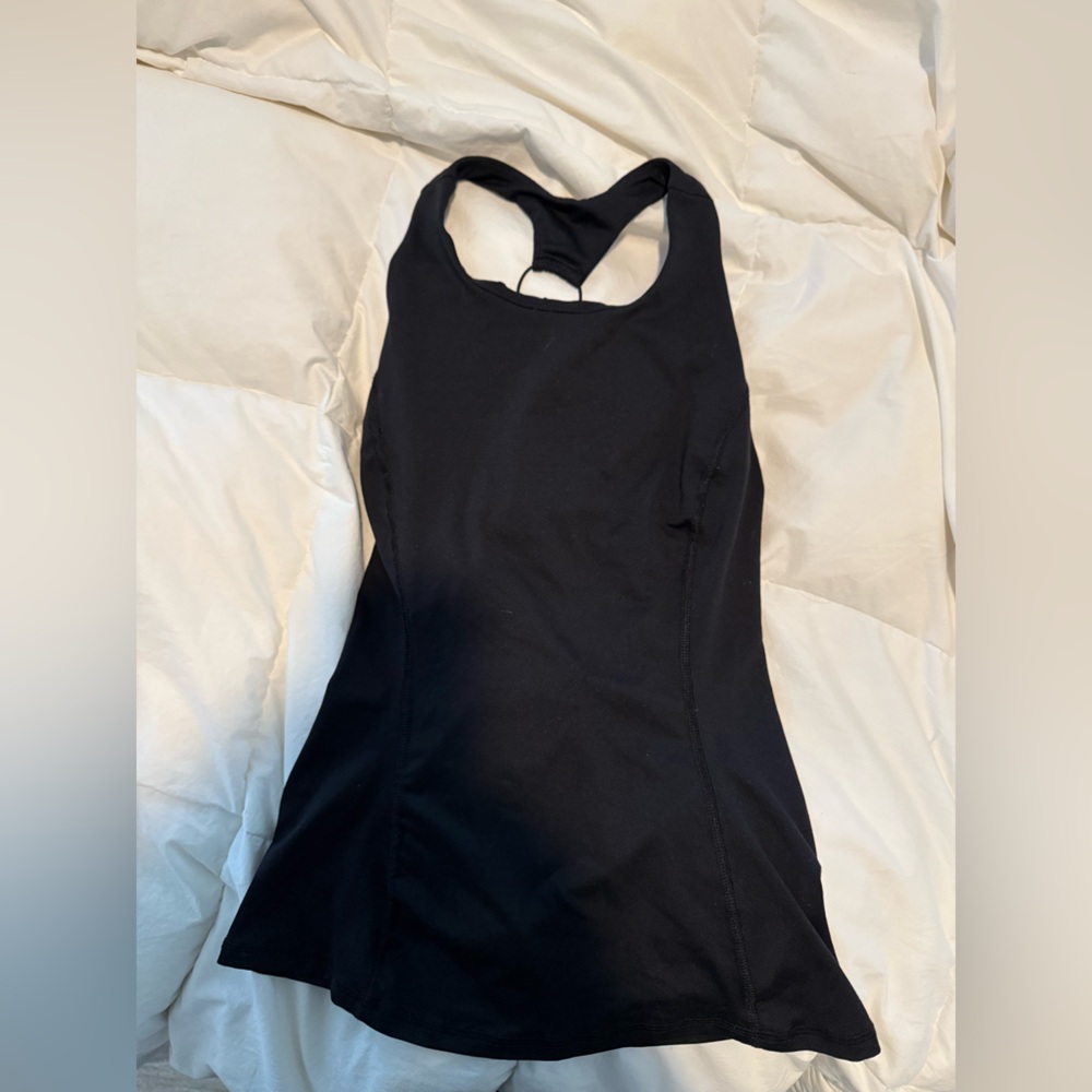 FP Movement by Free People Black Fitted Cut Out Tank Top